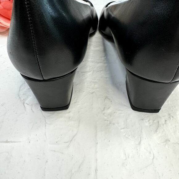 Easy Street Prim Pump Heel Black Size 10 - Picture 4 of 10